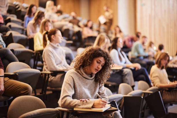 Students in a lecture hall