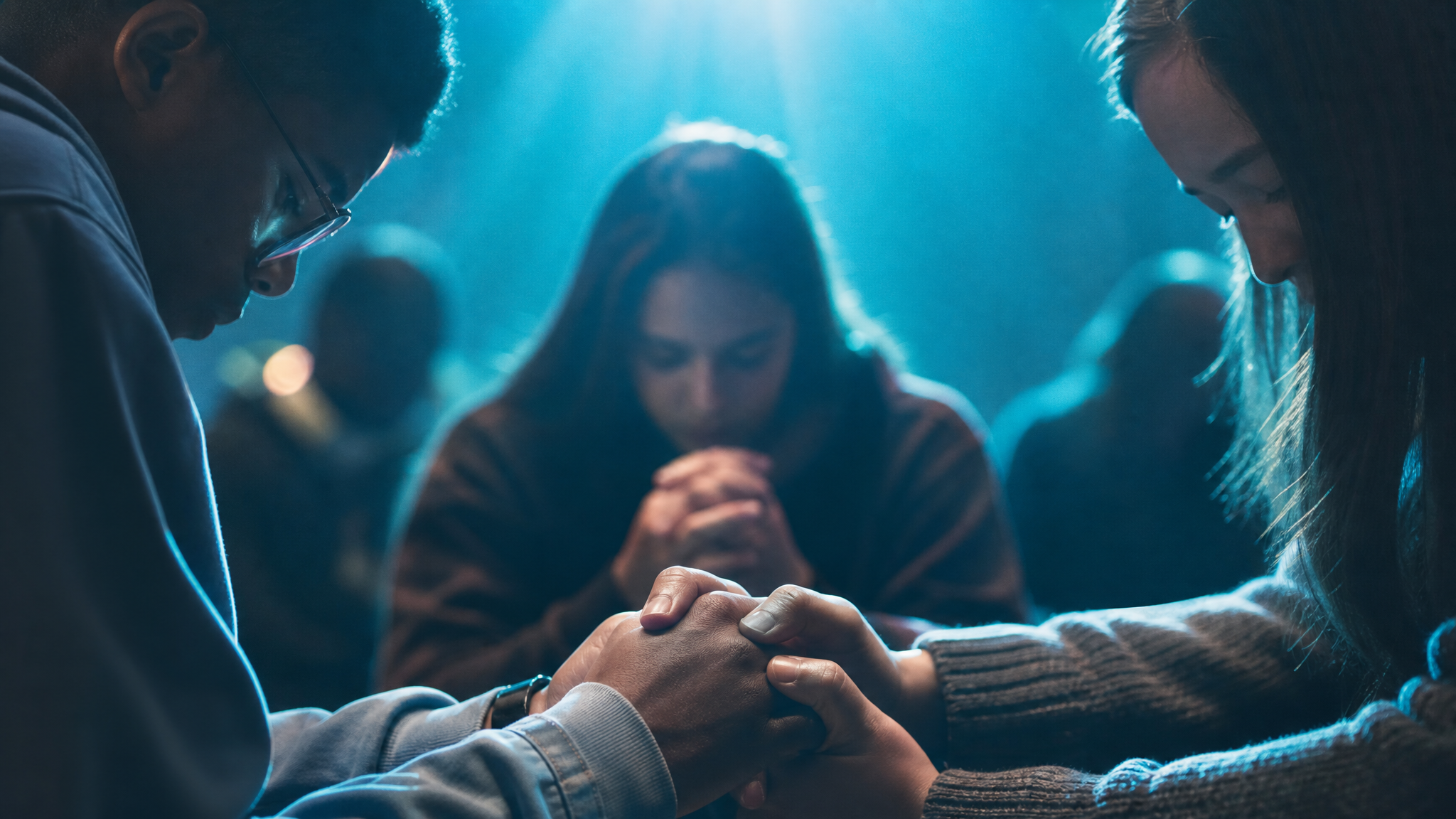 Researcher in prayer